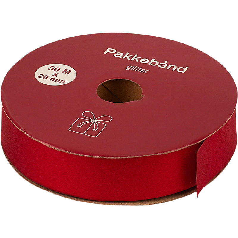 Home Pakkebånd 50 m x 2 cm glitter