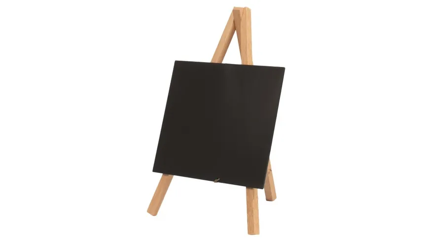 Securit Tisch-Kreidetafel Mini Staffelei Buche inklusive Kreidemarker