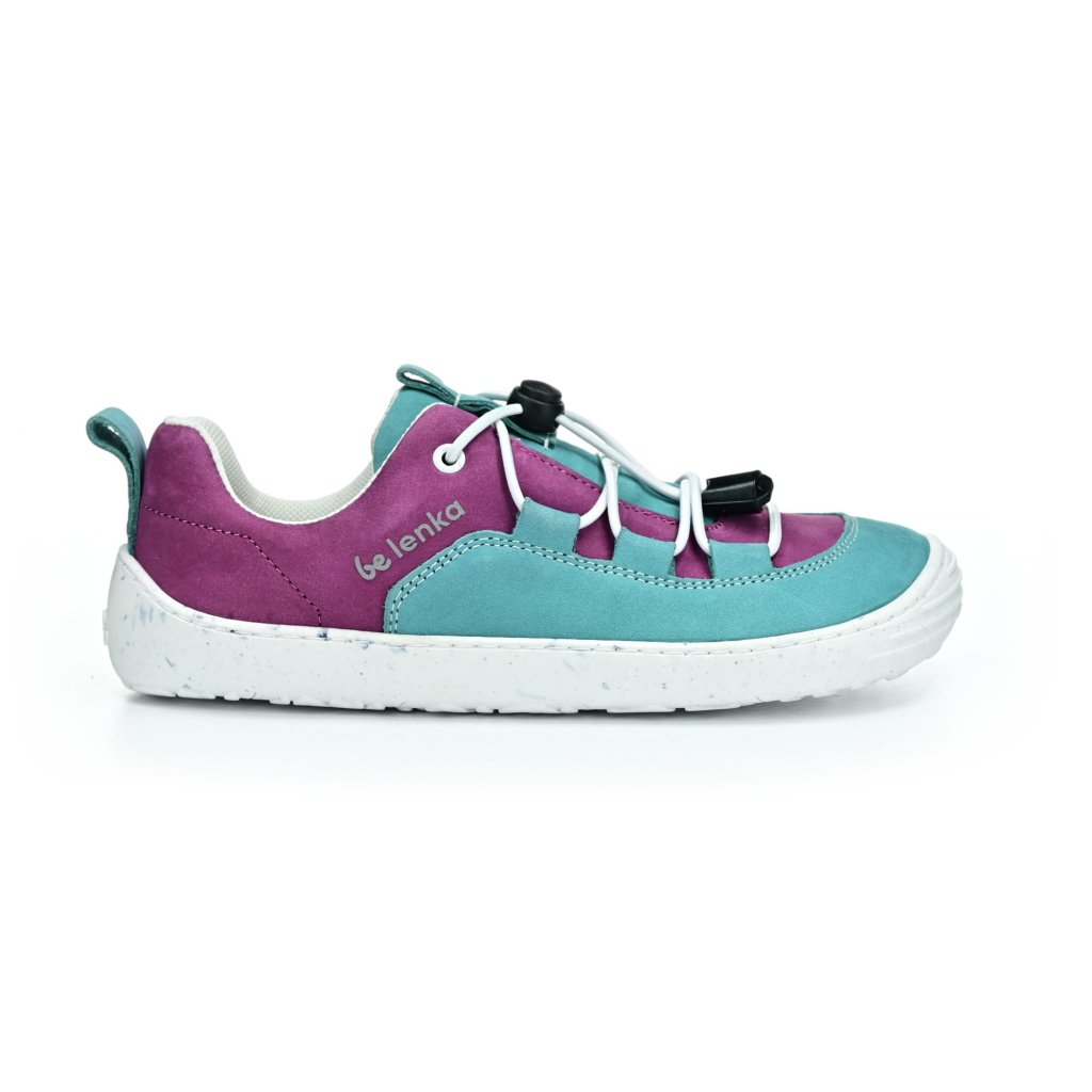 Be Lenka Xplorer Light teal & plum Barfußsneakers