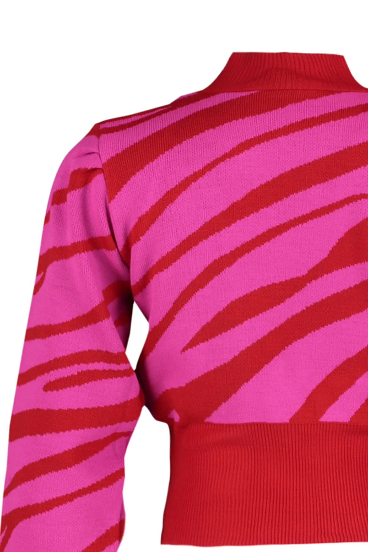 Trendyol Collection  Strickpullover mit Stehkragen und Granatapfelblüte TWOAW21KZ0010