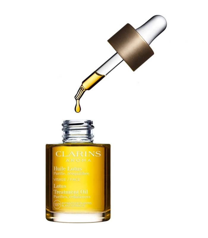 Clarins-HUILE LOTUS-Purifie, rééquilibre