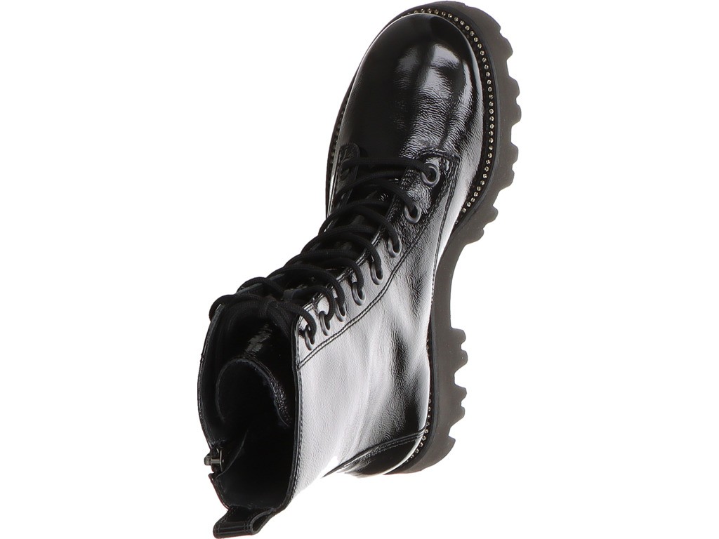 PAUL GREEN Stiefeletten schwarz Schnürbootie