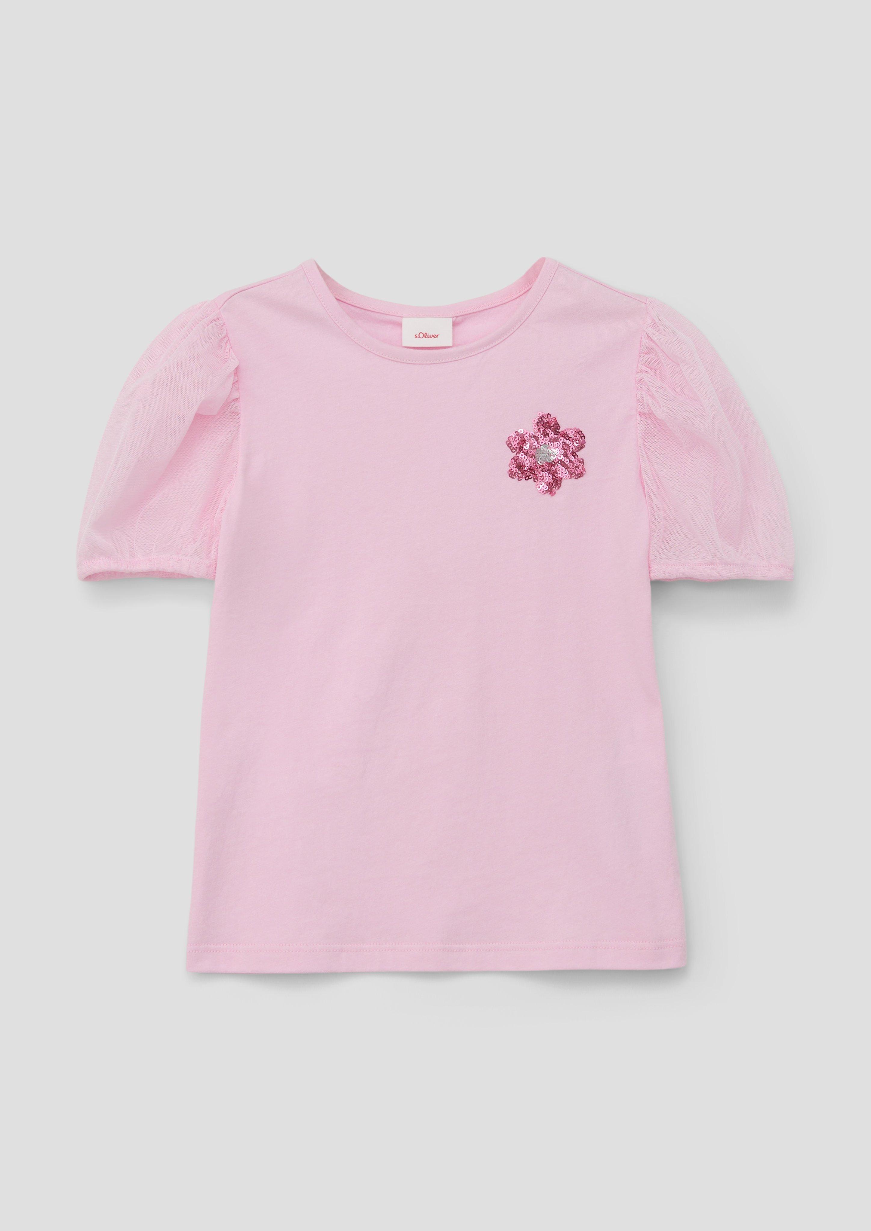 T-Shirt mit Pailletten-Detail  2145543-4073
