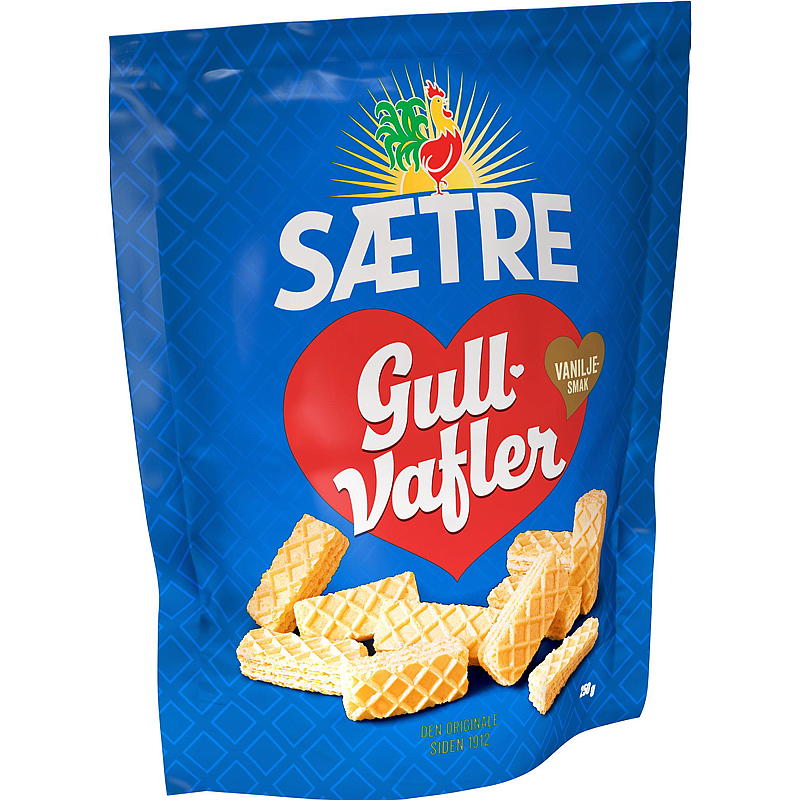 Sætre Gullvafler 250 g, vanilje