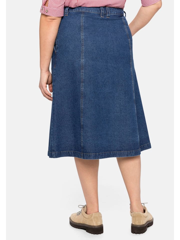 sheego Jeansrock in blue Denim günstig kaufen