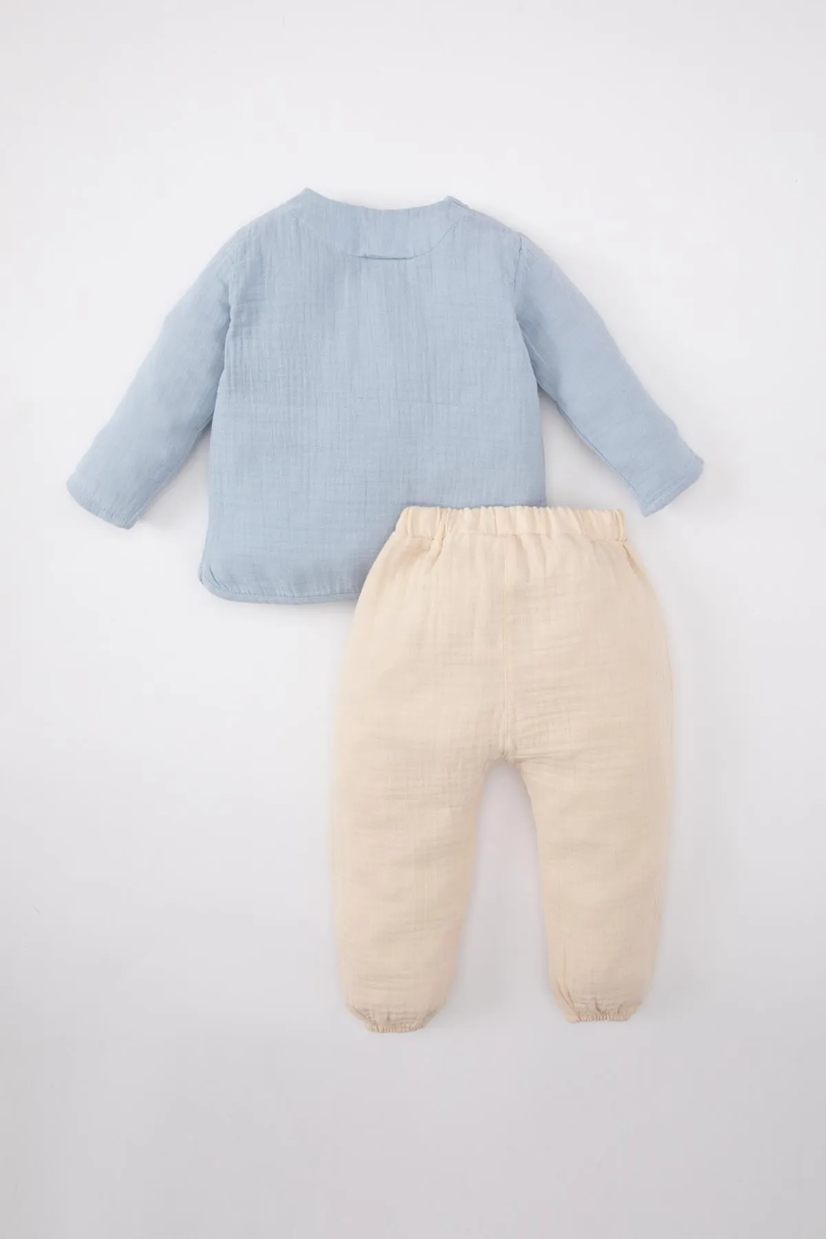 DeFacto  Baby Jungen Langarm Musselin Hemd Hose 2er Set B9502a524sm