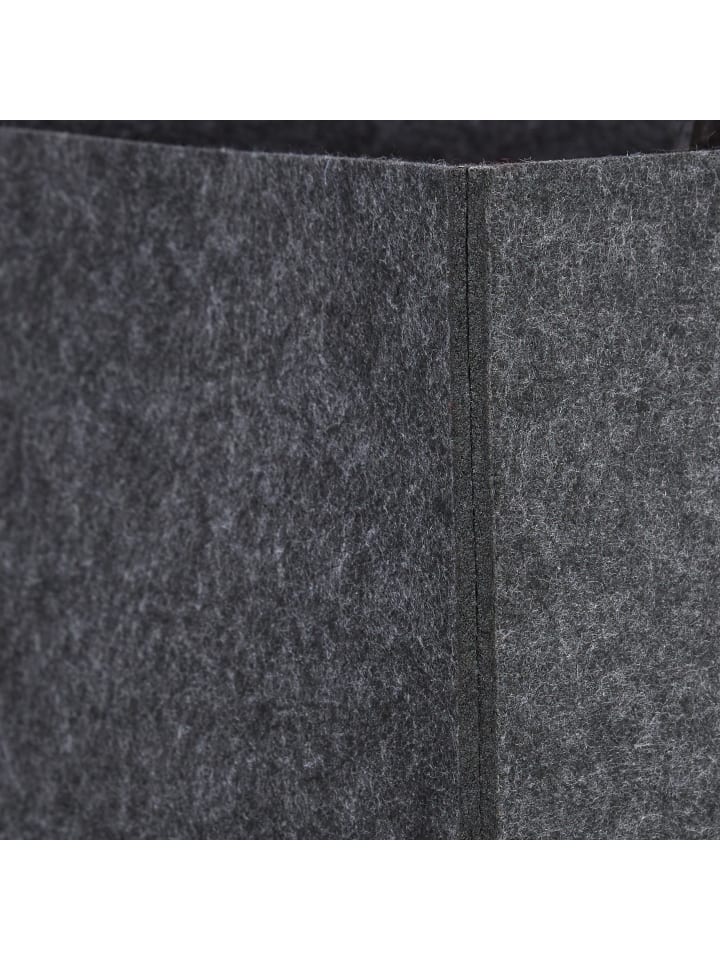 relaxdays Kaminholzkorb in Anthrazit - (B)43 x (H)34,5 x (T)36,5 cm günstig kaufen onesize
