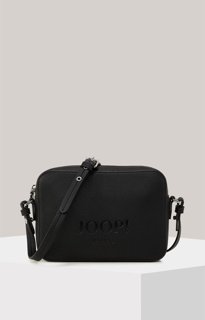 Schultertasche Lettera Cloe in Schwarz