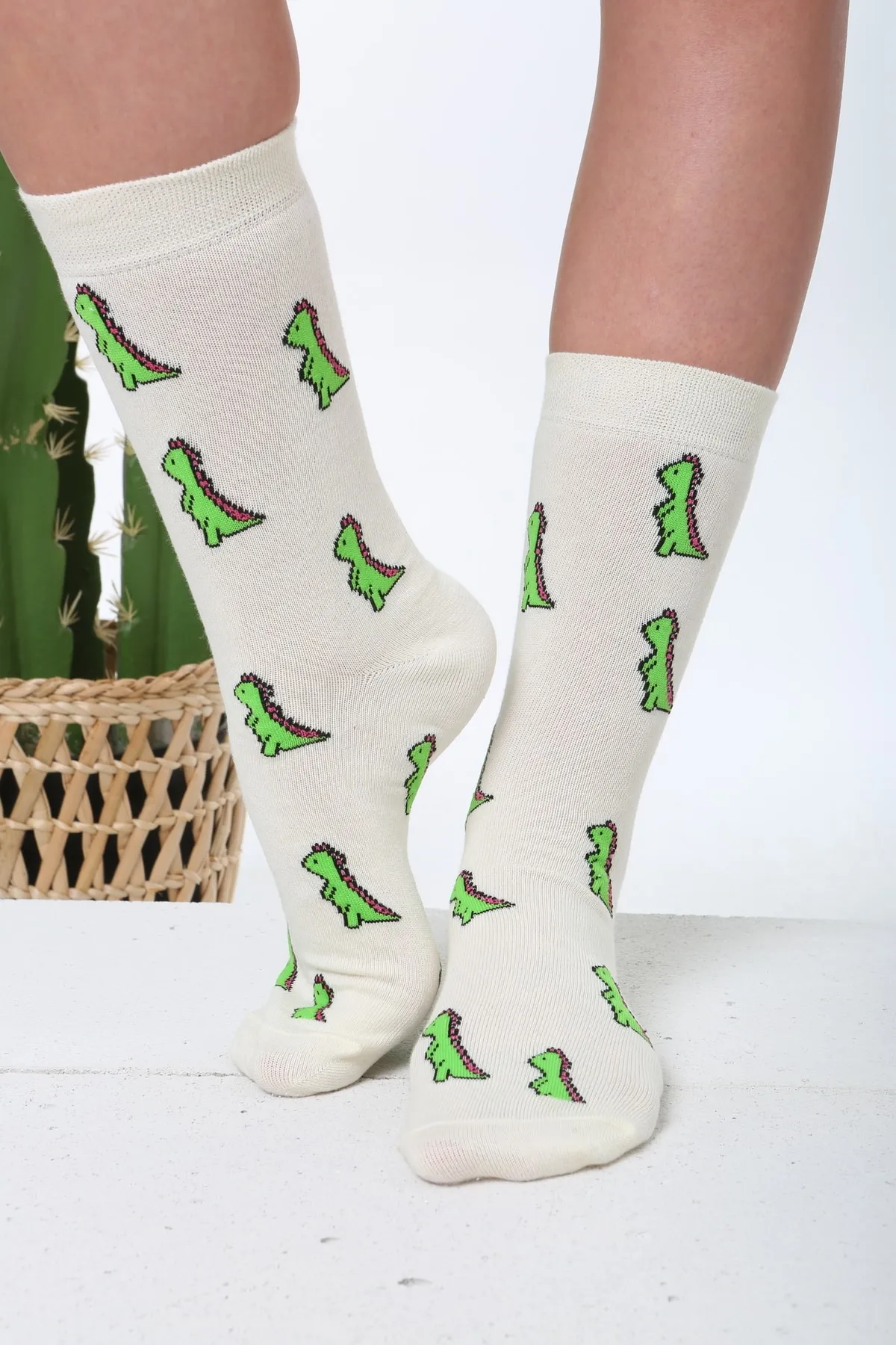 Socks Tunnel  Bunte Socken mit Dinosauriermuster
