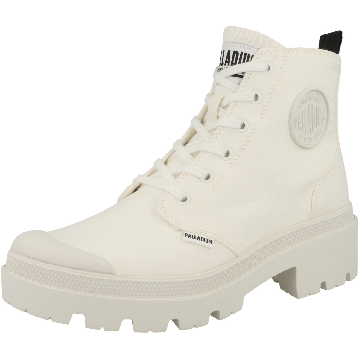 Palladium Pallabase Twill Schnürboots weiss