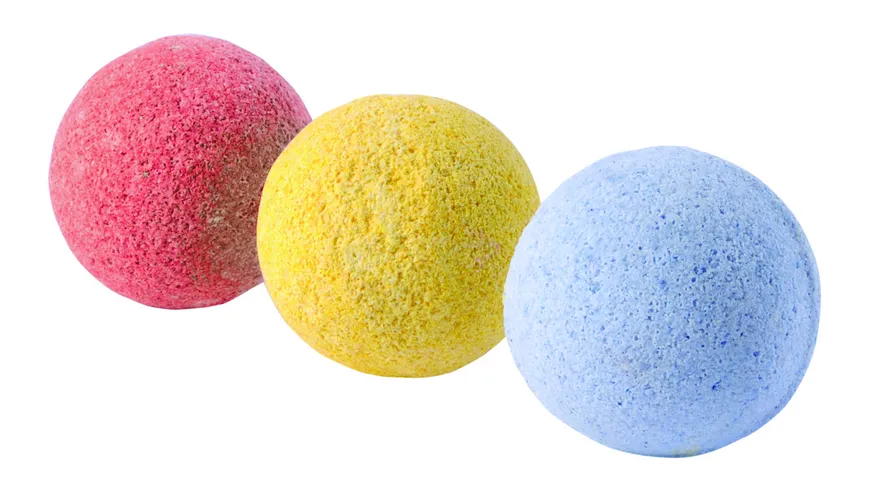 Tinti - Zauberbad (Badebälle in Blau, Rot und Gelb) 120 g