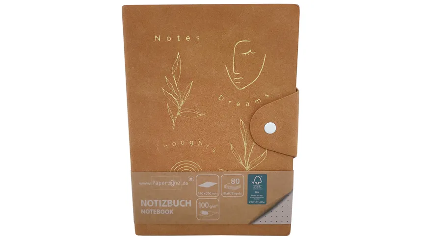PAPERZONE Notizbuch Nature 14x20cm