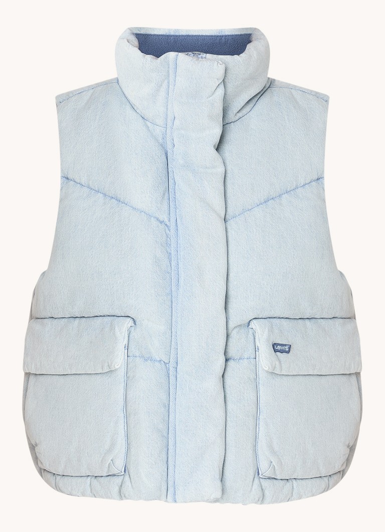 Gilet in denim trapuntato Levi's Western con imbottitura in piuma