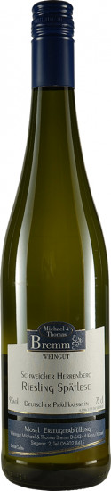 2022 Riesling fruchtig-süss, Schweicher Herrenberg süß - Weingut Bremm
