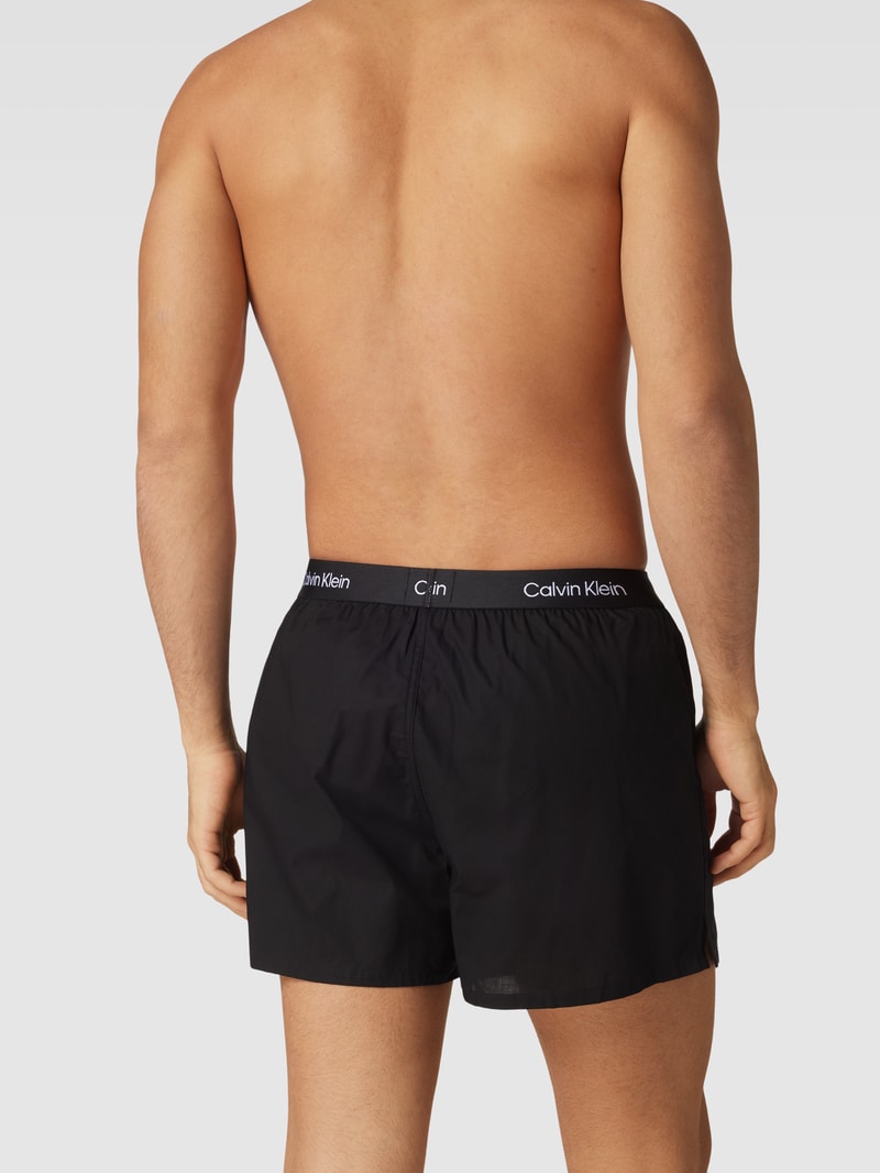 Boxershorts mit Logo-Bund Modell 'BOXER SLIM' im 3er-Pack in mittelgrau meliert