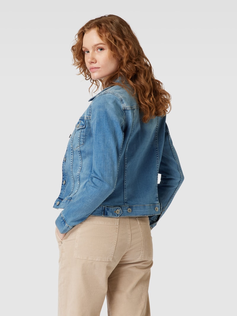 Jeansjacke mit Brusttaschen Modell 'SOFIA' in hellblau