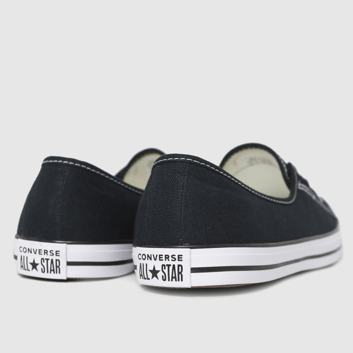 Converse All Star – Svarta ballet-sneakers i spets