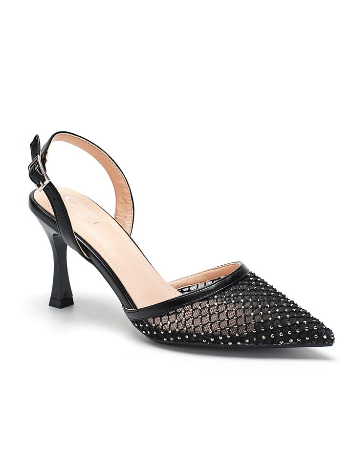 C'M Slingpumps in Schwarz günstig kaufen