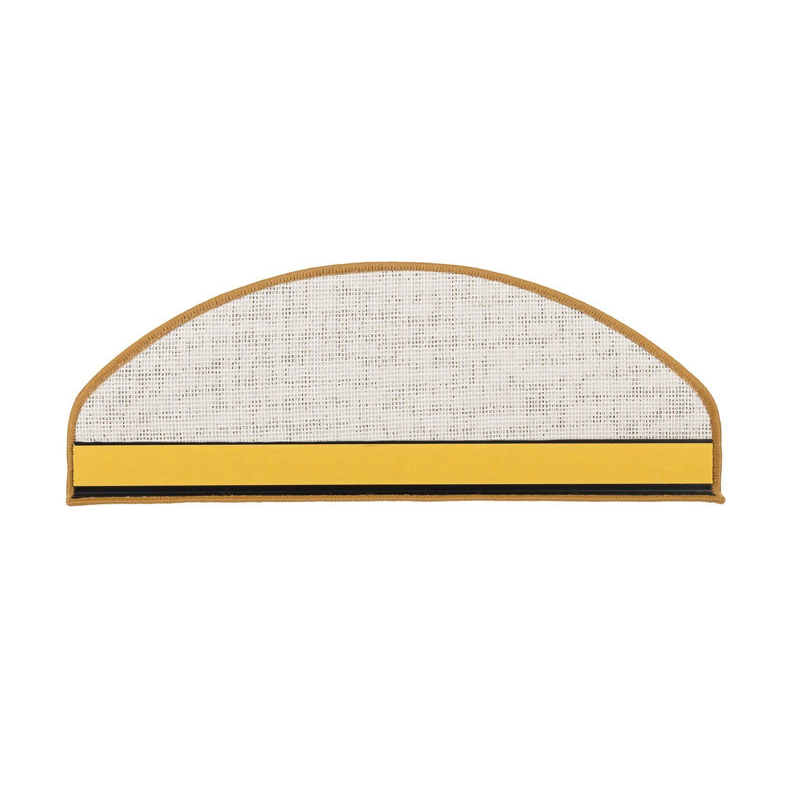 Stufenmatte Haifa, Treppenschoner in 7 Farben & 3 Varianten, Treppenmatten, Karat, Halbrund, Höhe: 3,5 mm