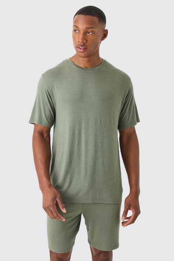 Premium Loungewear T-Shirt mit Detail