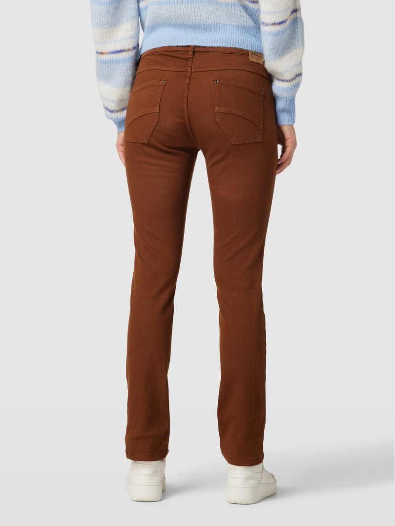 Slim Fit Jeans mit Stretch-Anteil Modell 'TWIGY' in cognac
