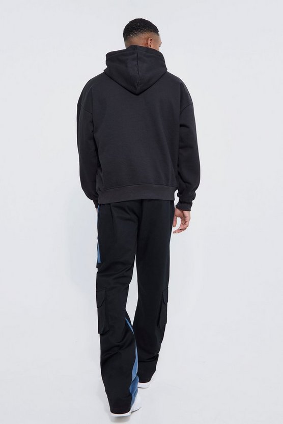 Slim-Fit Colorblock Schlag Cargo-Hose