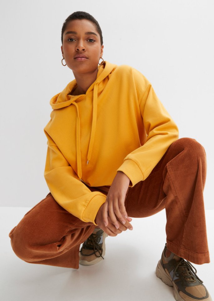 Oversized Kapuzensweatshirt aus Bio-Baumwolle