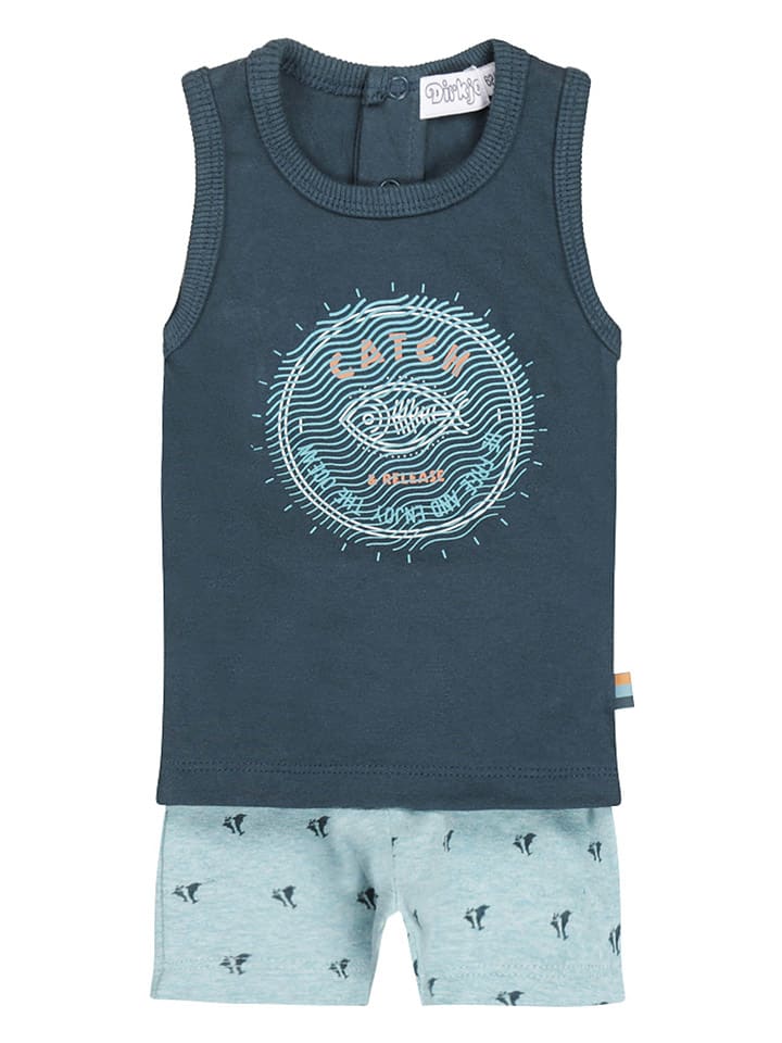 Dirkje 2tlg. Outfit in Blau/ Hellblau günstig kaufen