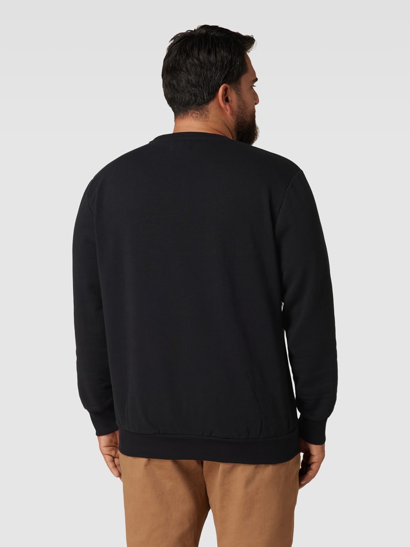 PLUS SIZE Sweatshirt mit Label-Print in schwarz