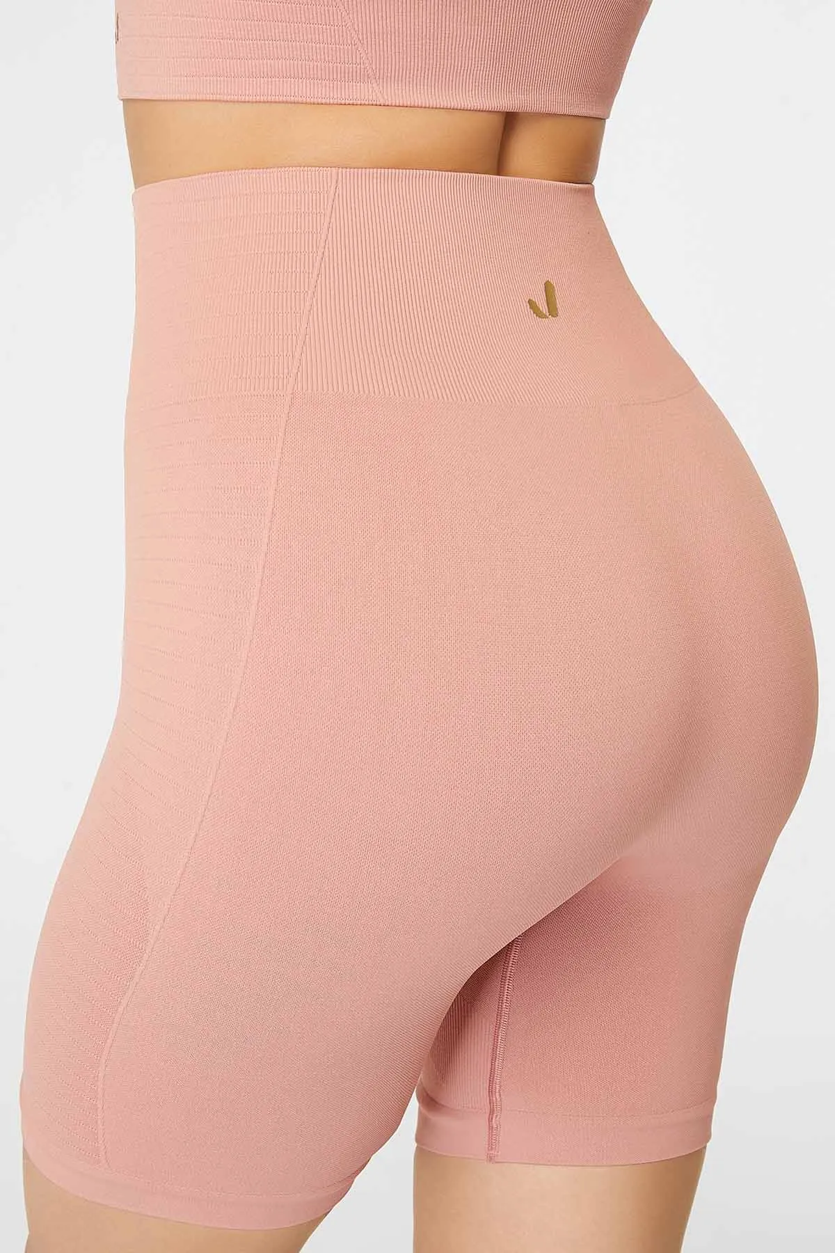 Jerf  Gela Sculpting Sport Biker-Strumpfhose in Pastellrosa