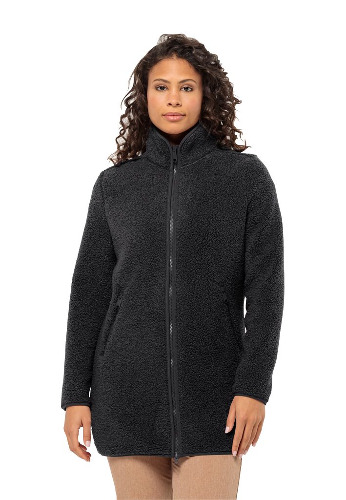 HIGH CURL COAT W Fleecemantel Damen