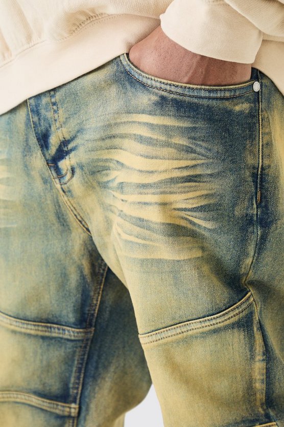 Plus getönte Skinny Stretch Jeans