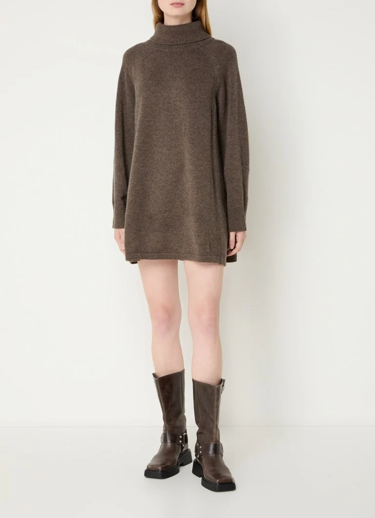 Robe pull courte Medee de ba&sh en maille fine mélangée de laine