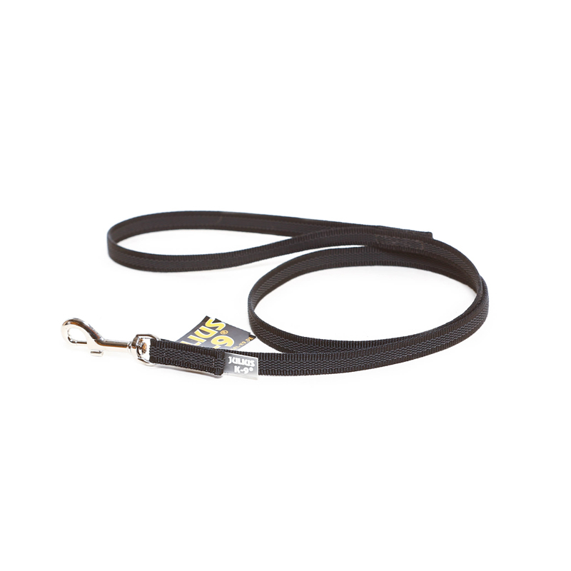 JULIUS-K9 Hundeleinen JULIUS-K9 Führleine 14mm Schlaufe 1 m schwarz/ grau