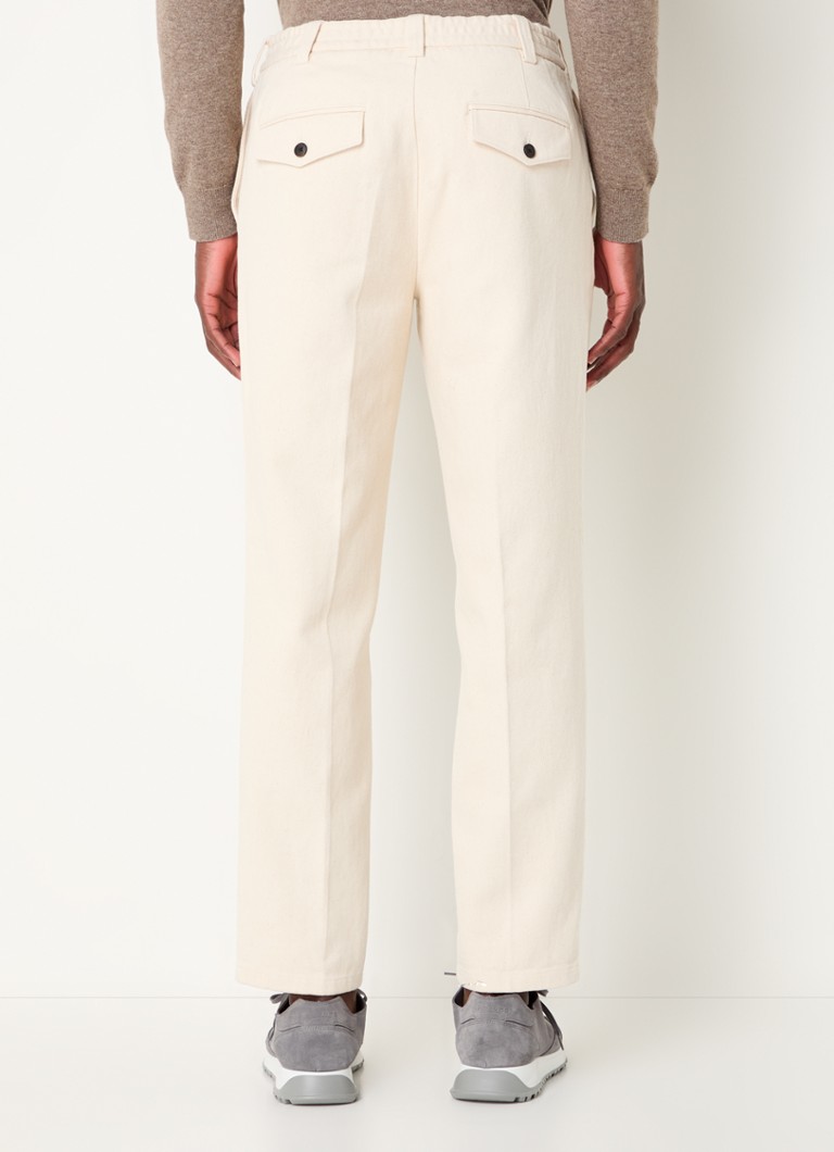 Pantaloni chino Profumo loose fit din bumbac