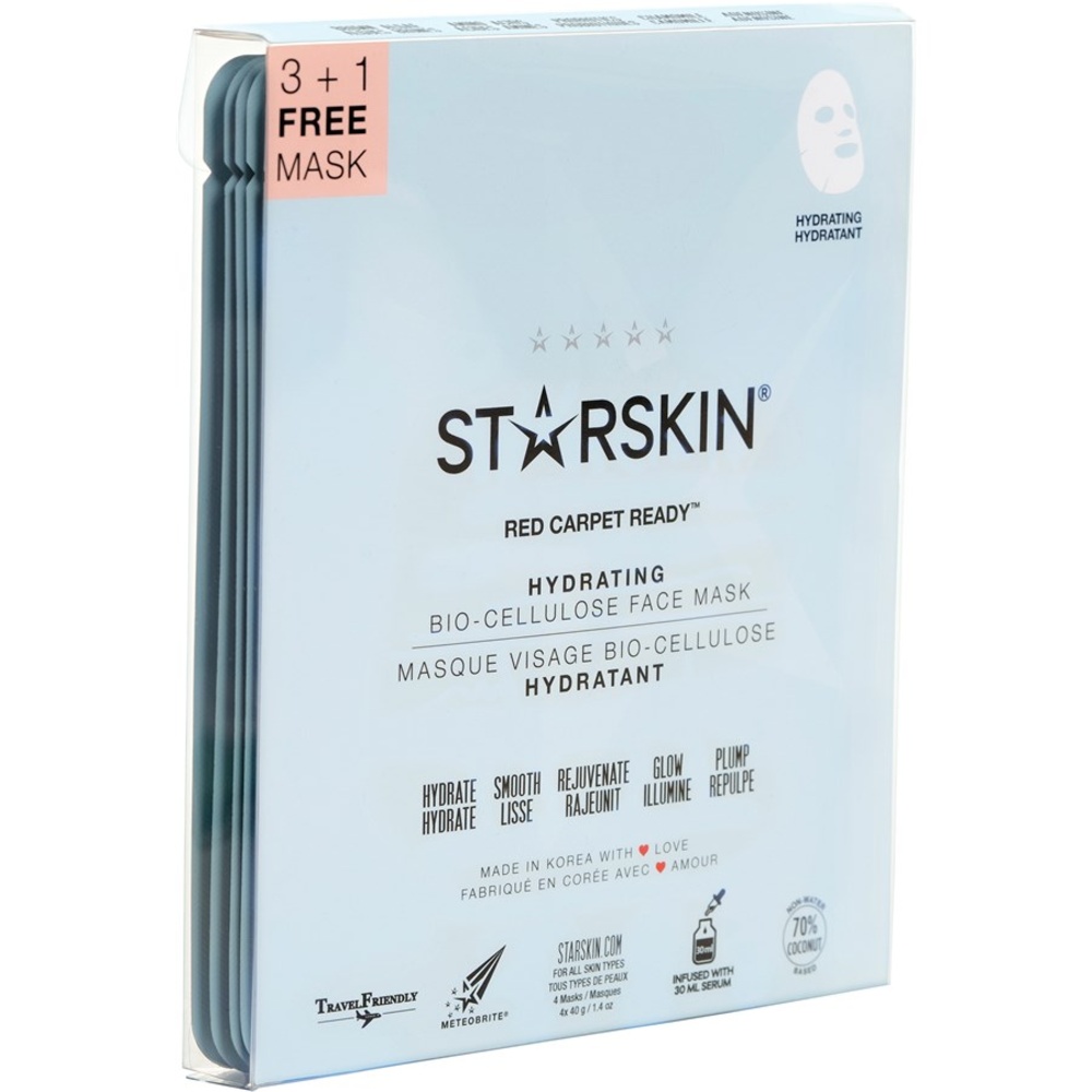 STARSKIN ® Red Carpet Ready Hydrating Face Mask Set Bio-Cellulose Masque