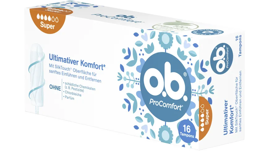O.B. Tampons ProComfort Super