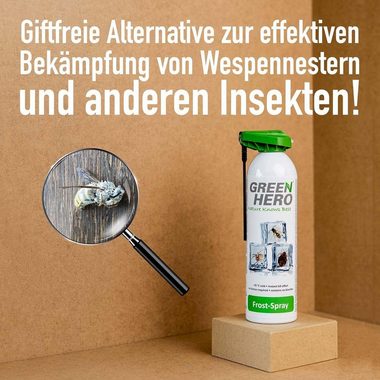 GreenHero Insektenspray Frost Spray gegen Schädlinge & Ungeziefer, 500 ml