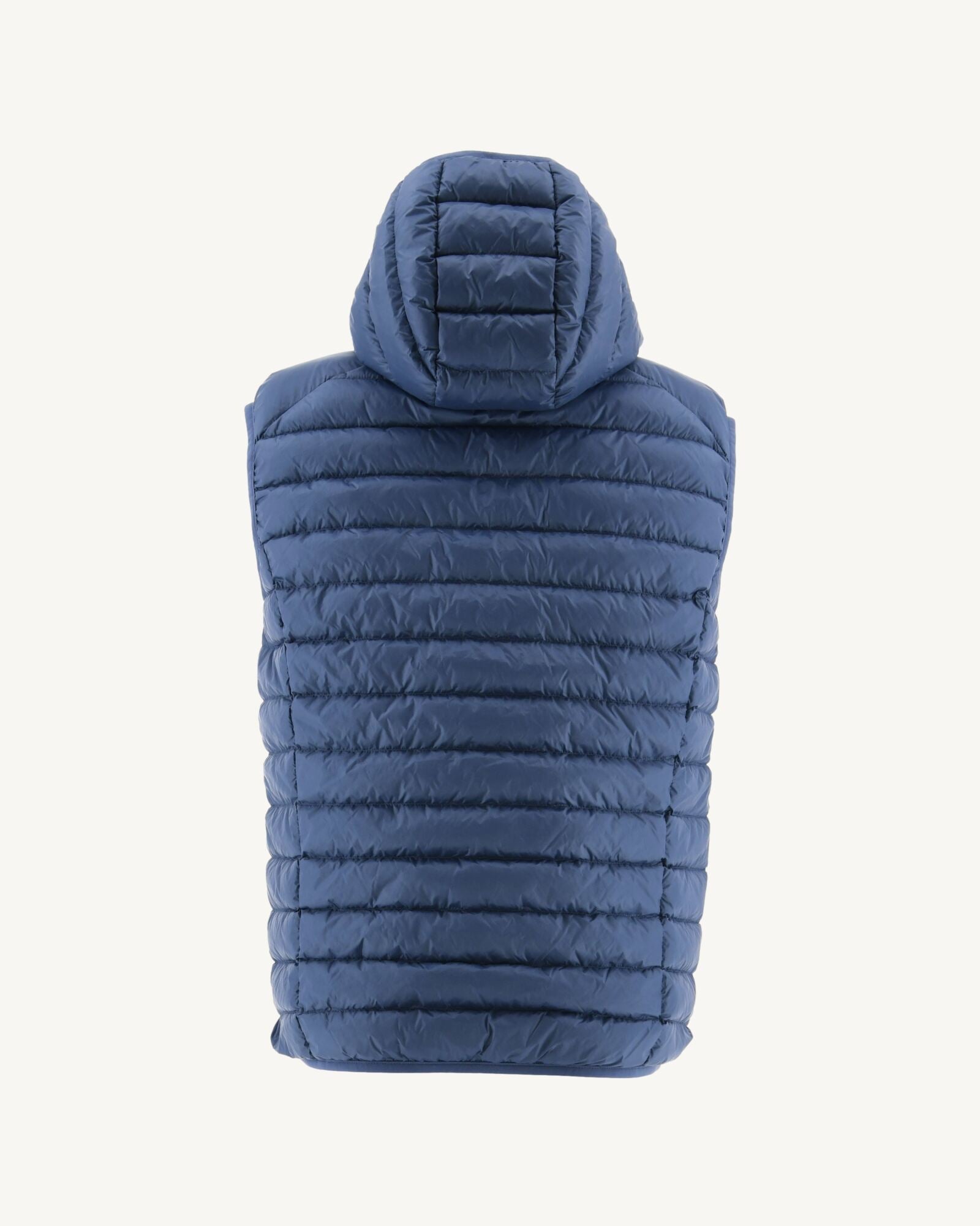 Doudoune sans manches à capuche Bleu jeans Pat