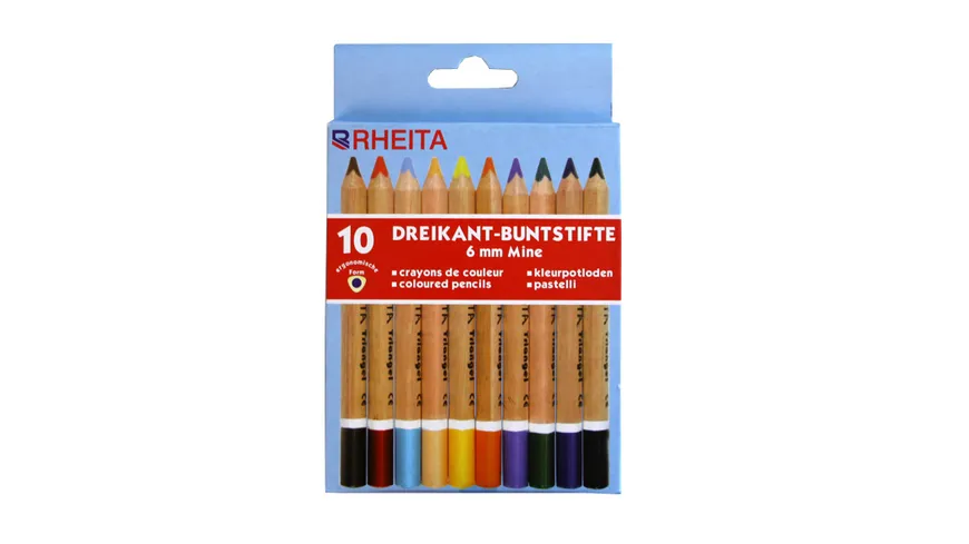 RHEITA 10 dicke Buntstifte