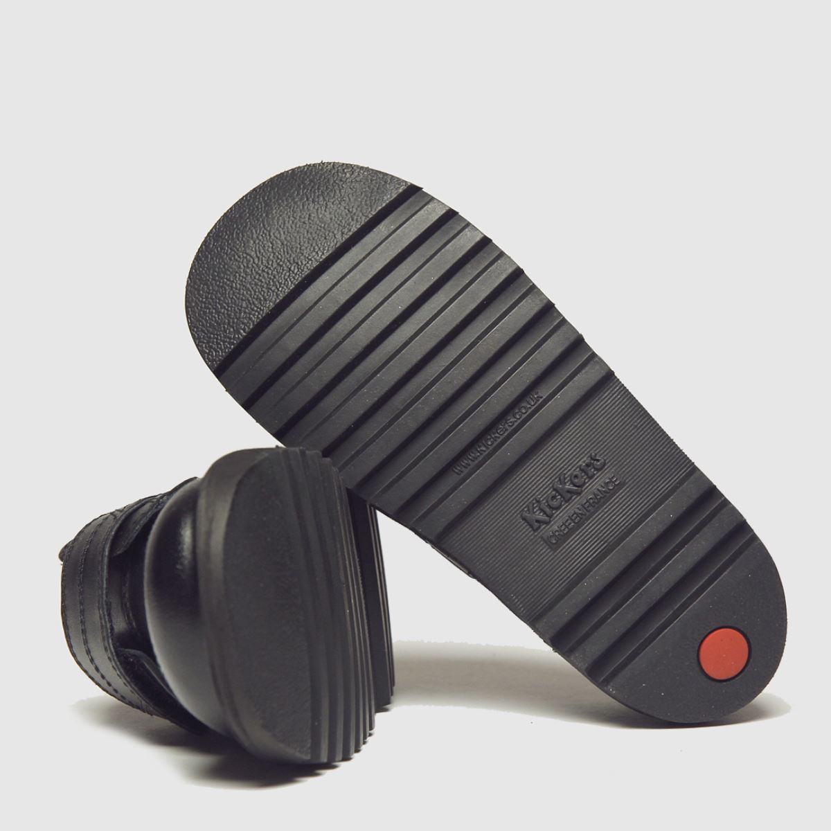 Kickers svarta scuff lo pojkar småbarnsskor