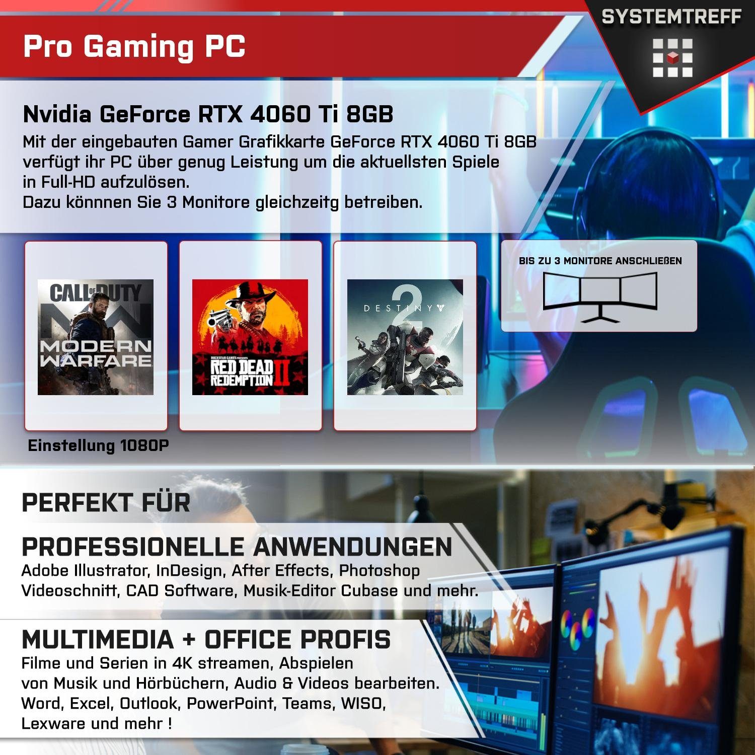 SYSTEMTREFF Gaming-PC-Komplettsystem (27