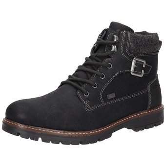 Rieker Schnür Boots in schwarz