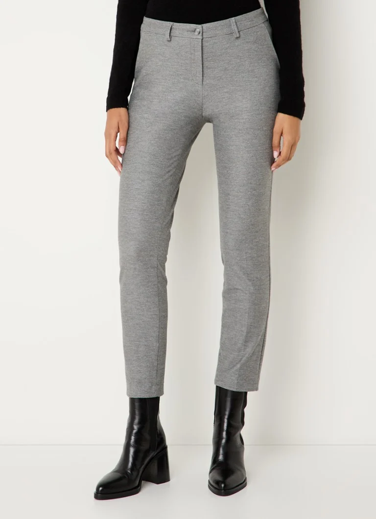 BRAX Maron high waist slim fit cropped trousers with side pockets