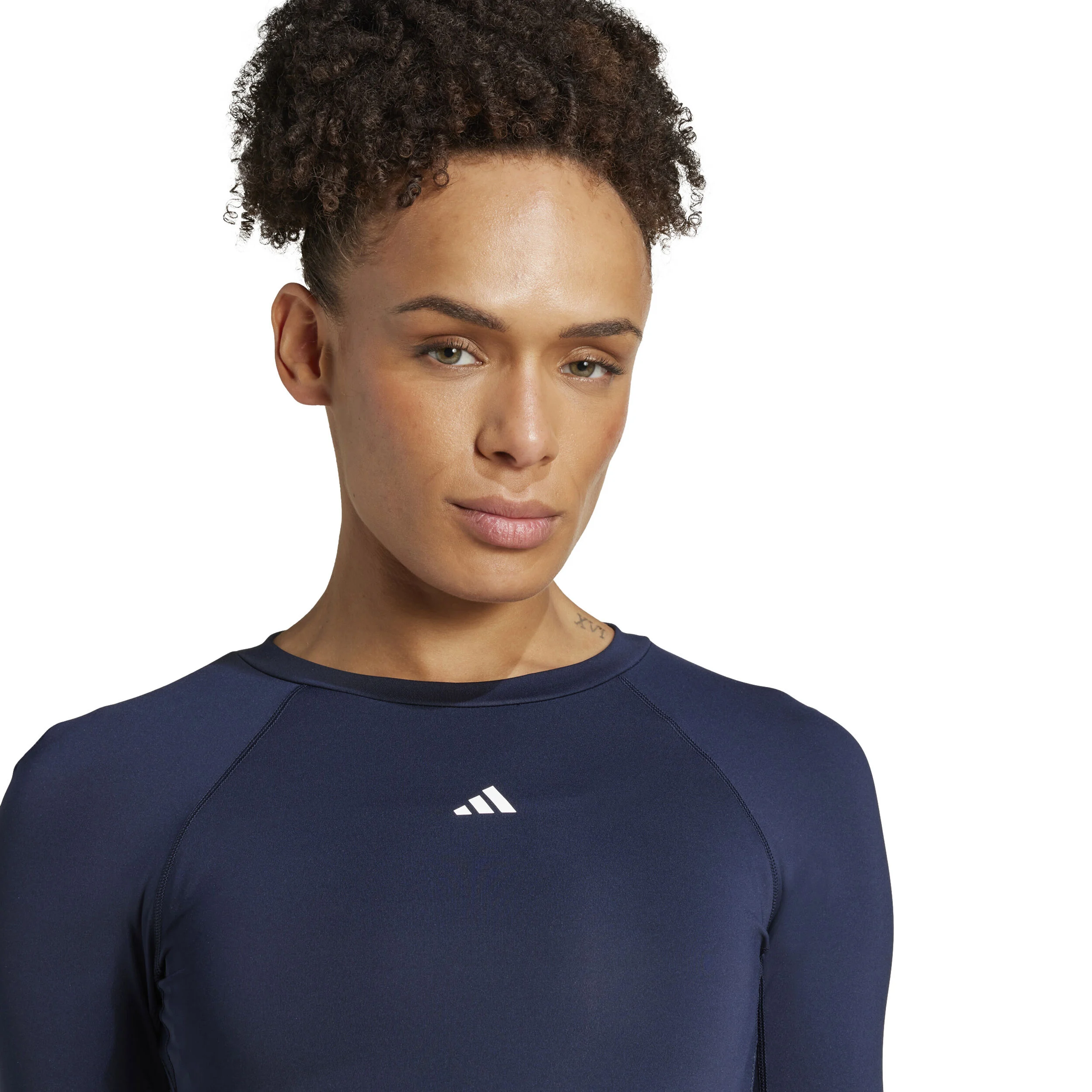 Tech-Fit Longsleeve Damen - Dunkelblau