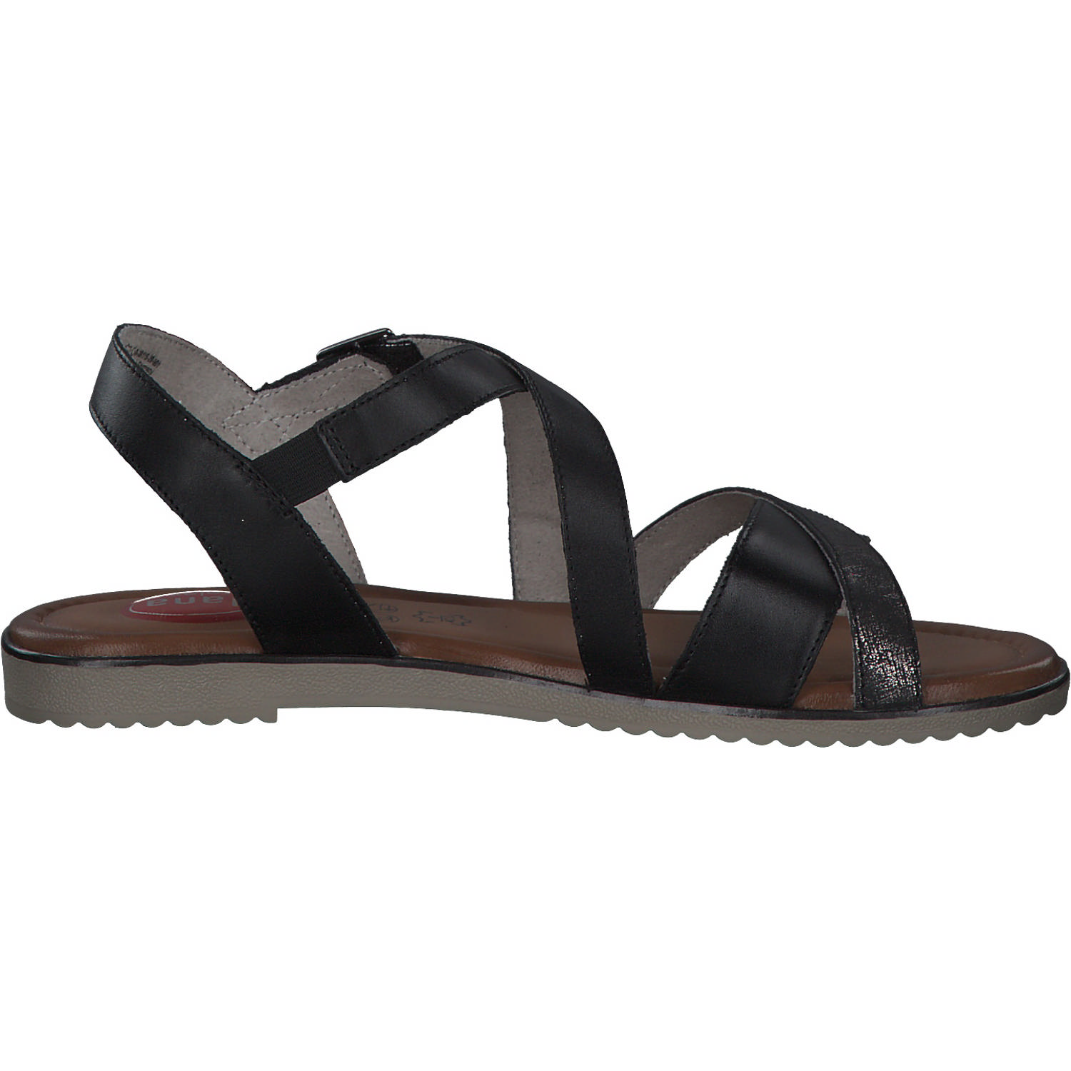 Jana Shoes 28115, Sandalen, Damen, Schwarz