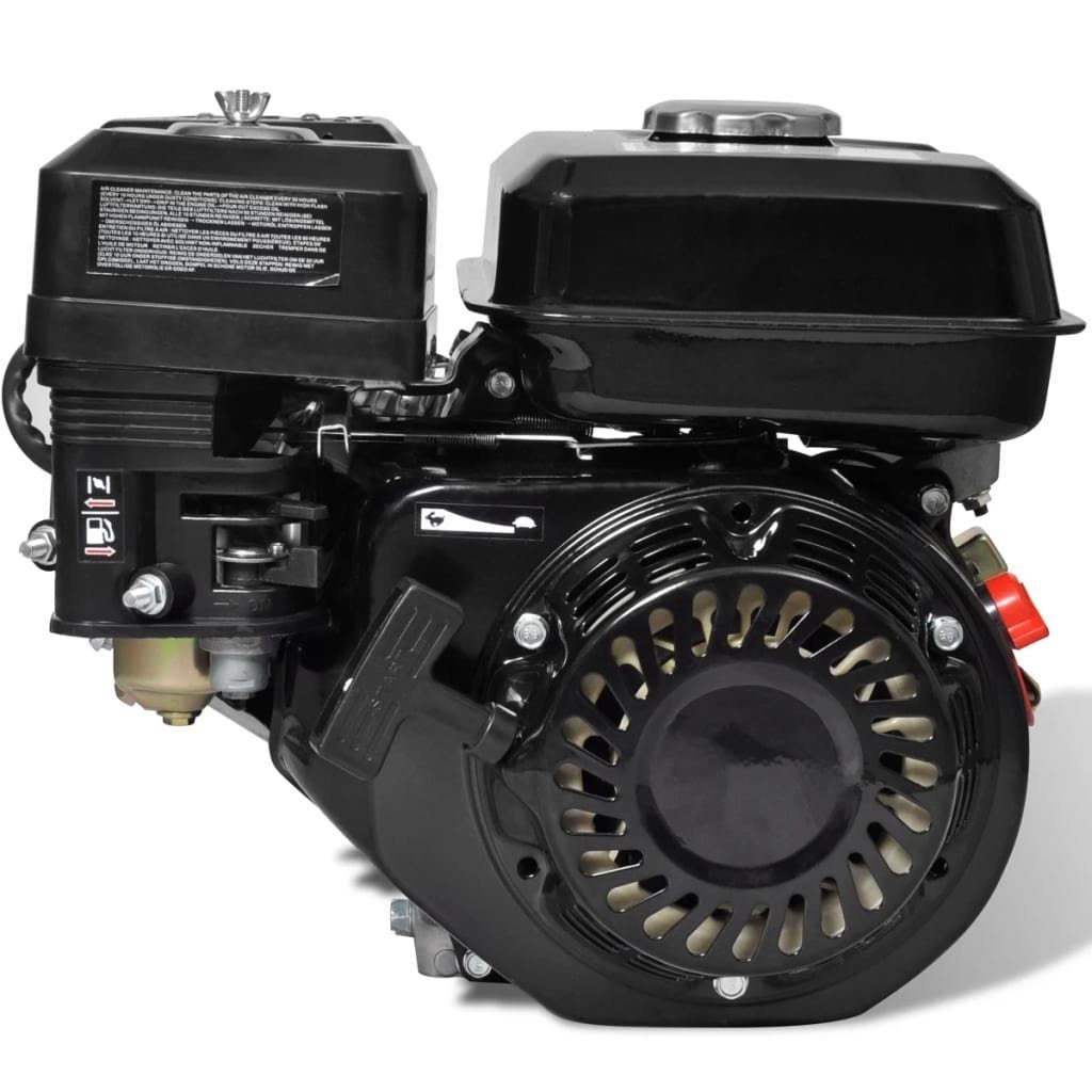 vidaXL Stromerzeuger Benzinmotor 6,5 PS 4,8 kW Schwarz