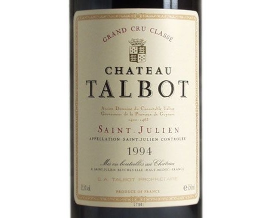 Château Talbot 1994 Bordeaux Saint-Julien