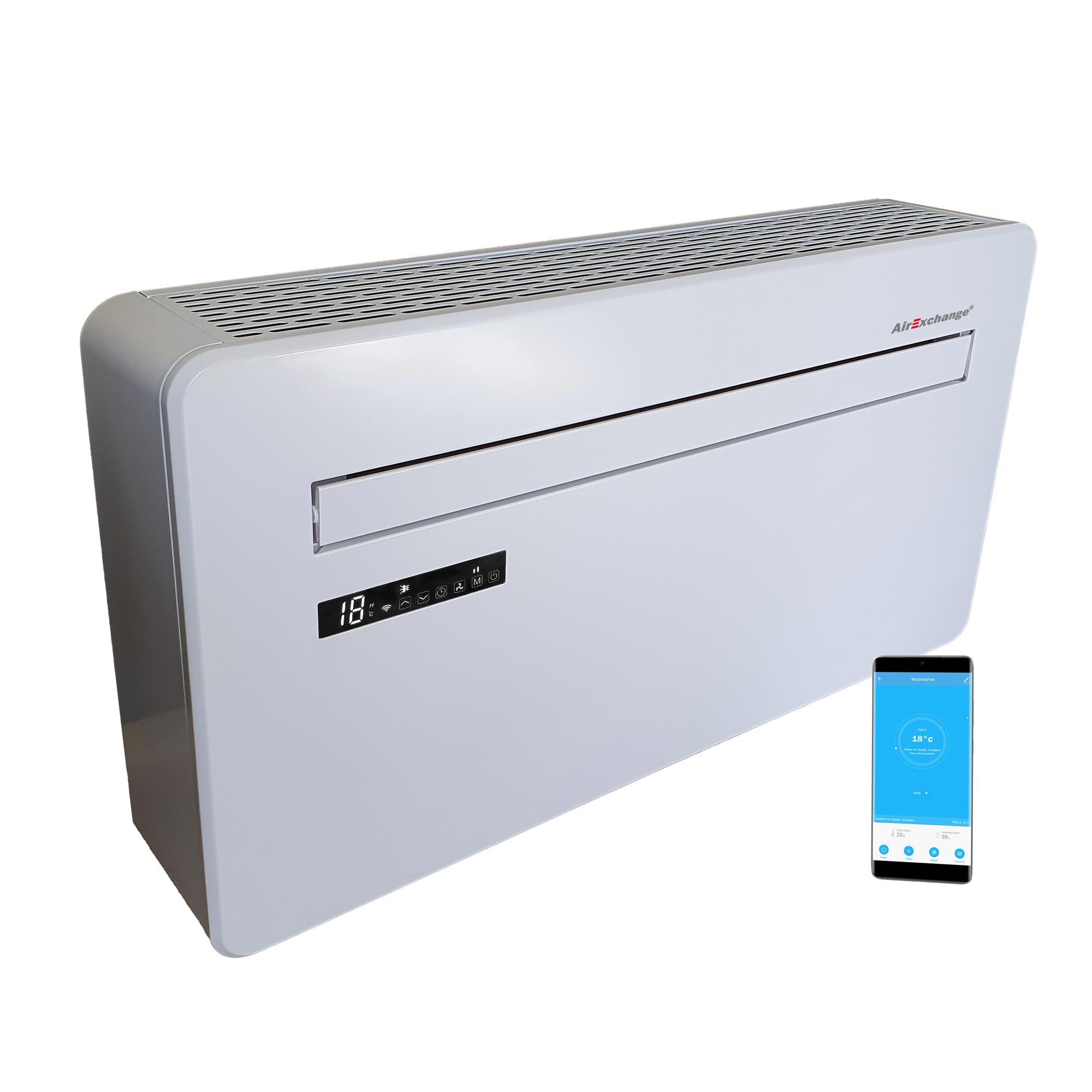 Bomba de calor monobloco AirExchange 2023-12R-White
