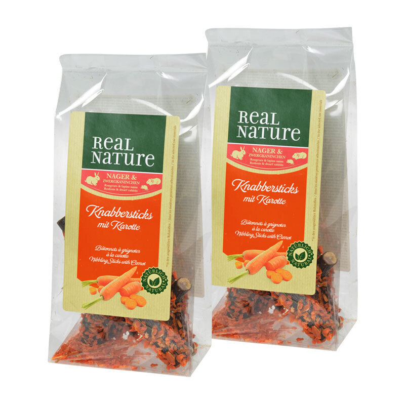 REAL NATURE Snacks REAL NATURE Knabbersticks 2x50g Karotte